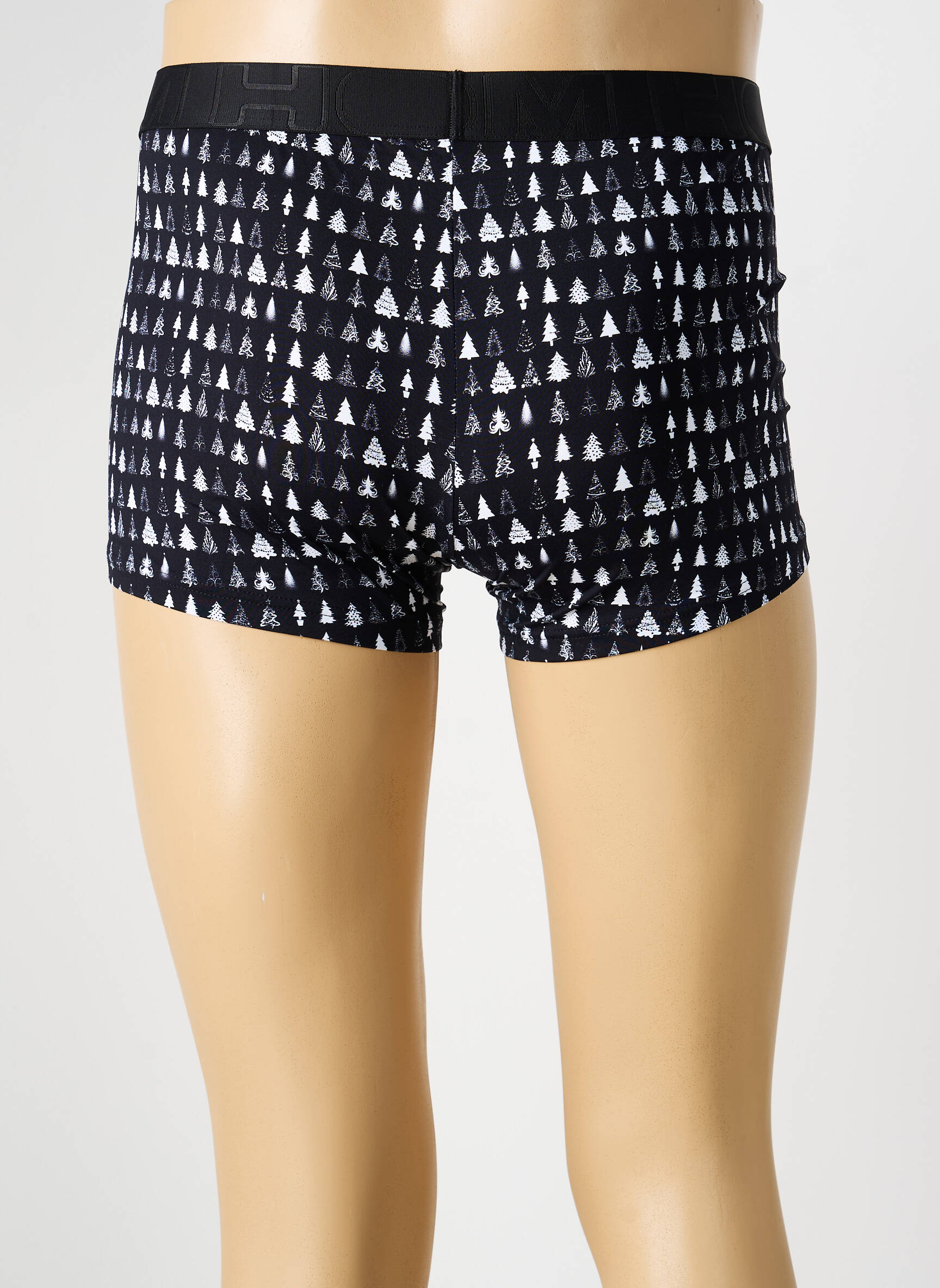 Boxer imprimé fantaisie noir HOM homme