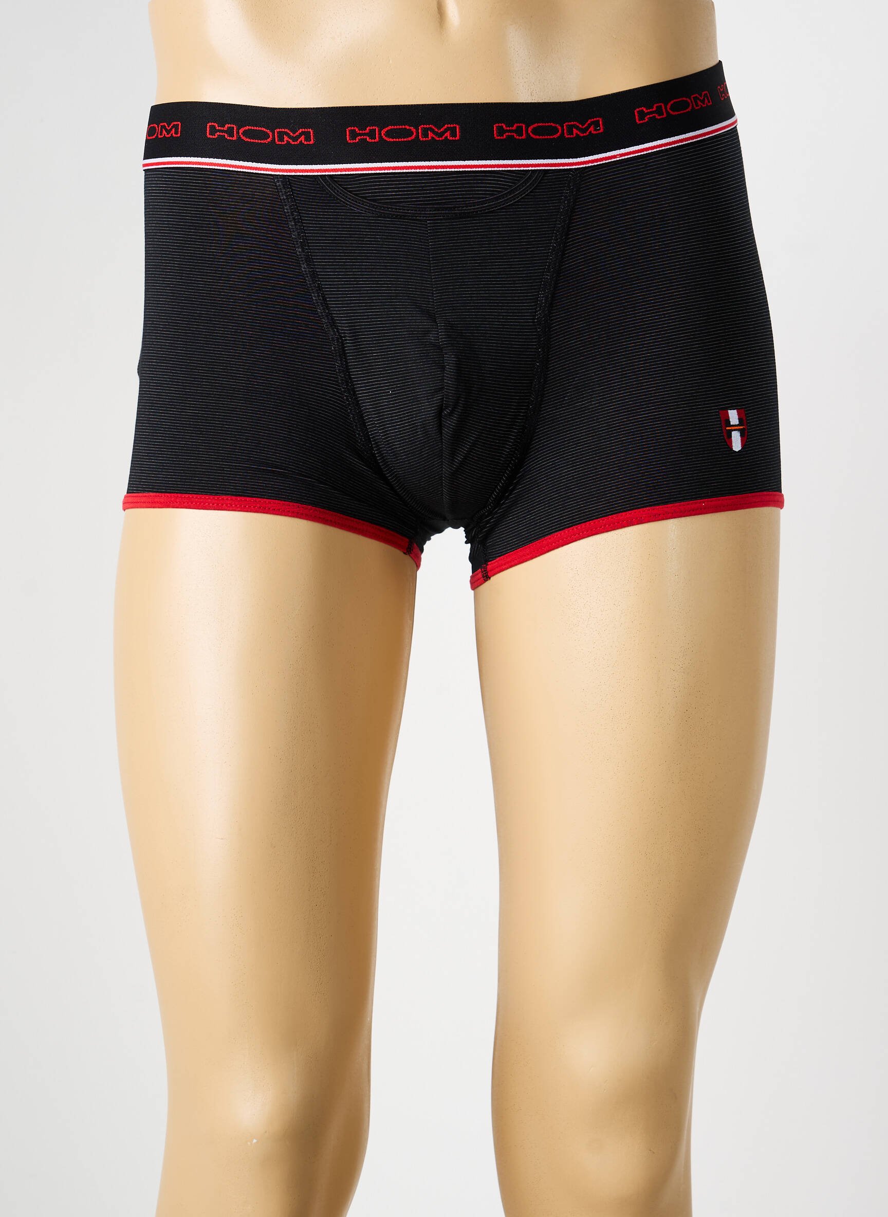 Boxer imprimé rayures noir HOM homme