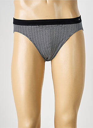 Slip imprimé géométrique noir HOM homme