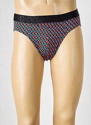 Slip imprimé géométrique noir HOM homme