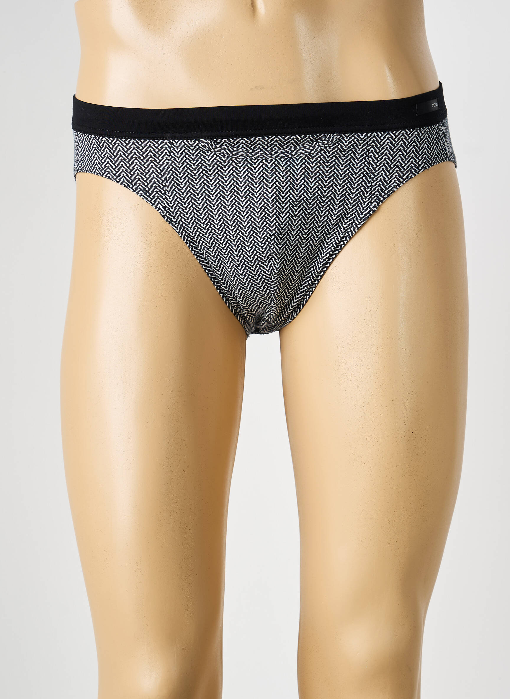 Slip imprimé géométrique noir HOM homme