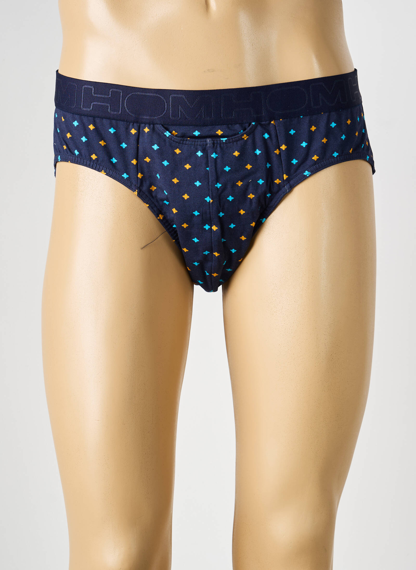 Slip imprimé fantaisie bleu HOM homme
