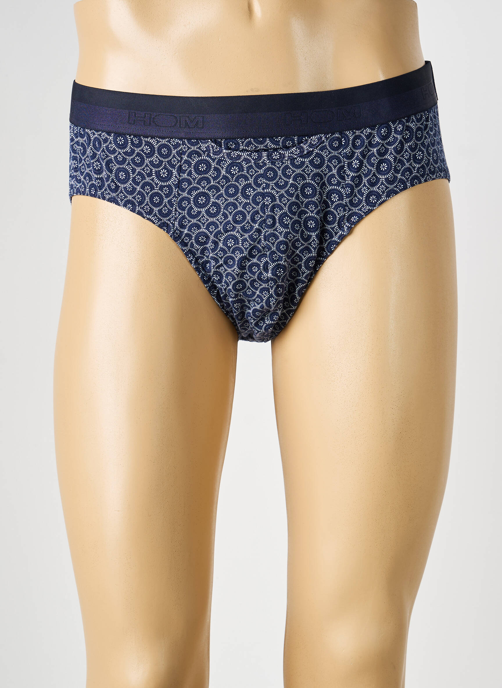 Slip imprimé fantaisie bleu HOM homme