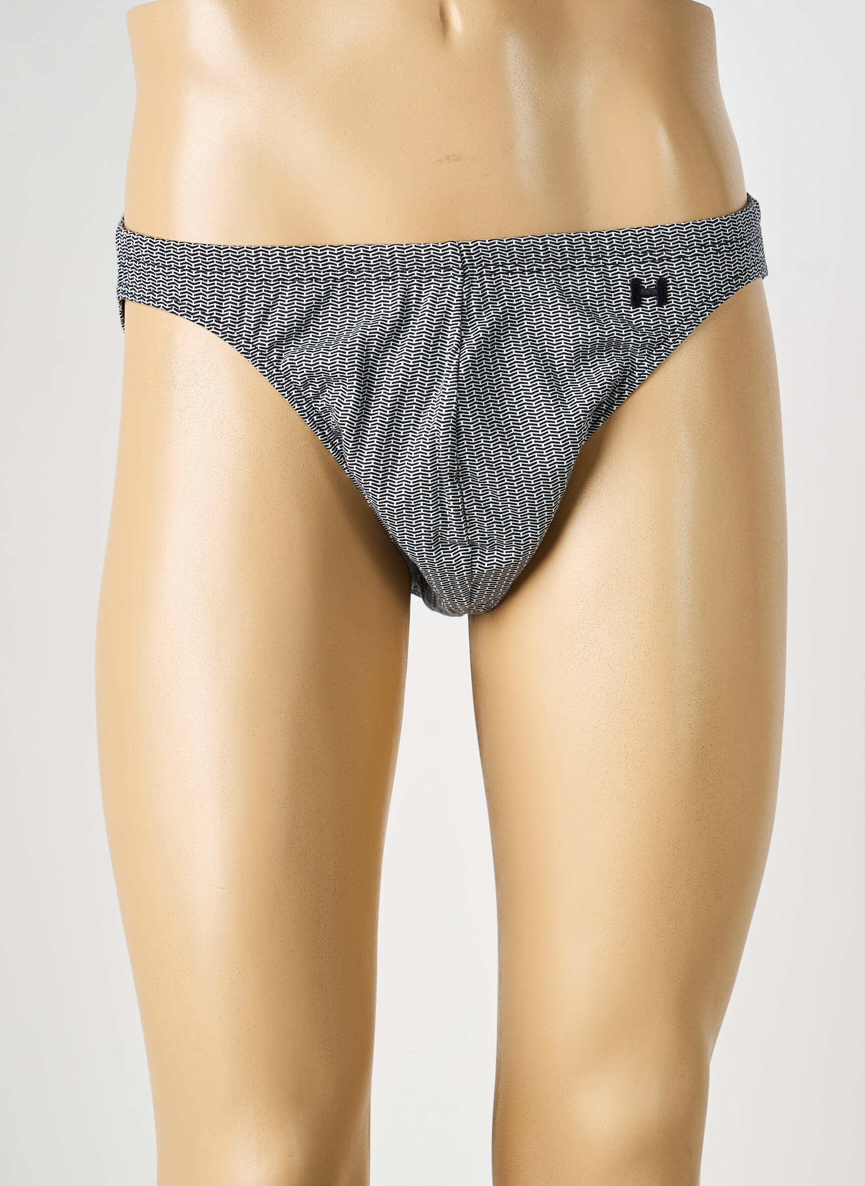 Slip imprimé fantaisie noir HOM homme