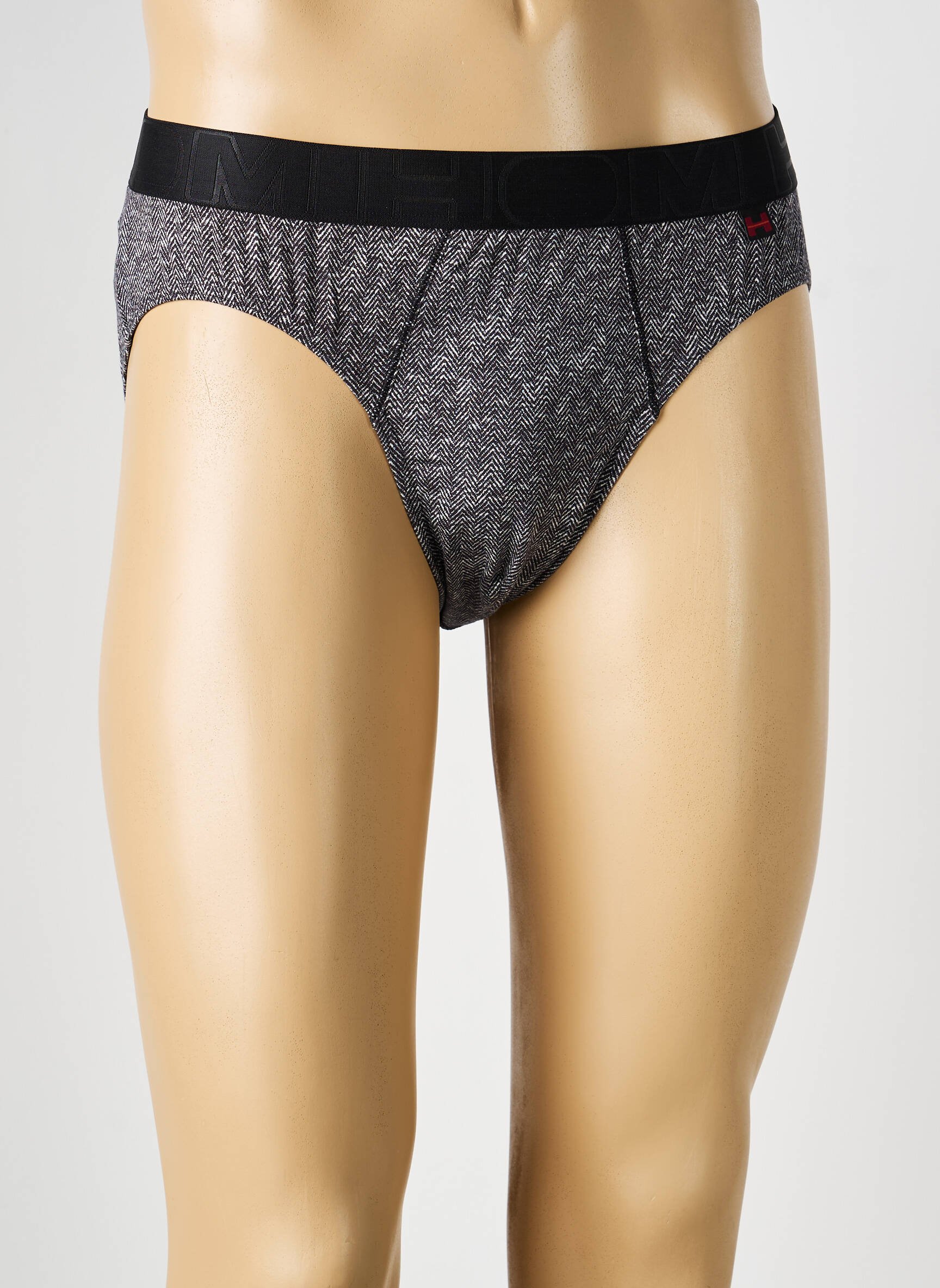 Slip imprimé géométrique noir HOM homme
