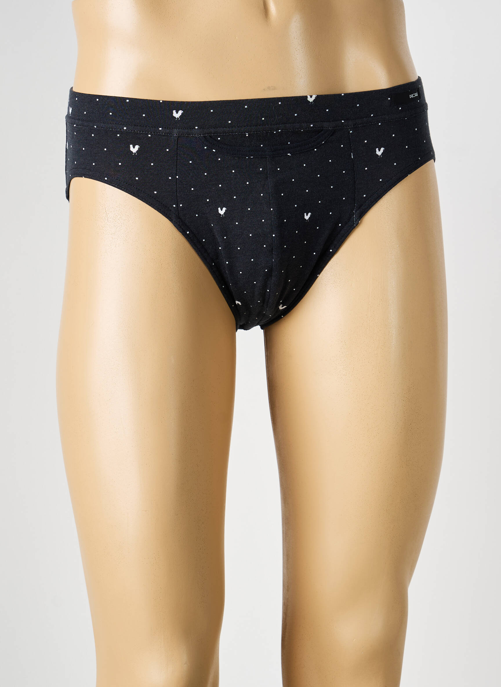Slip imprimé fantaisie noir HOM homme
