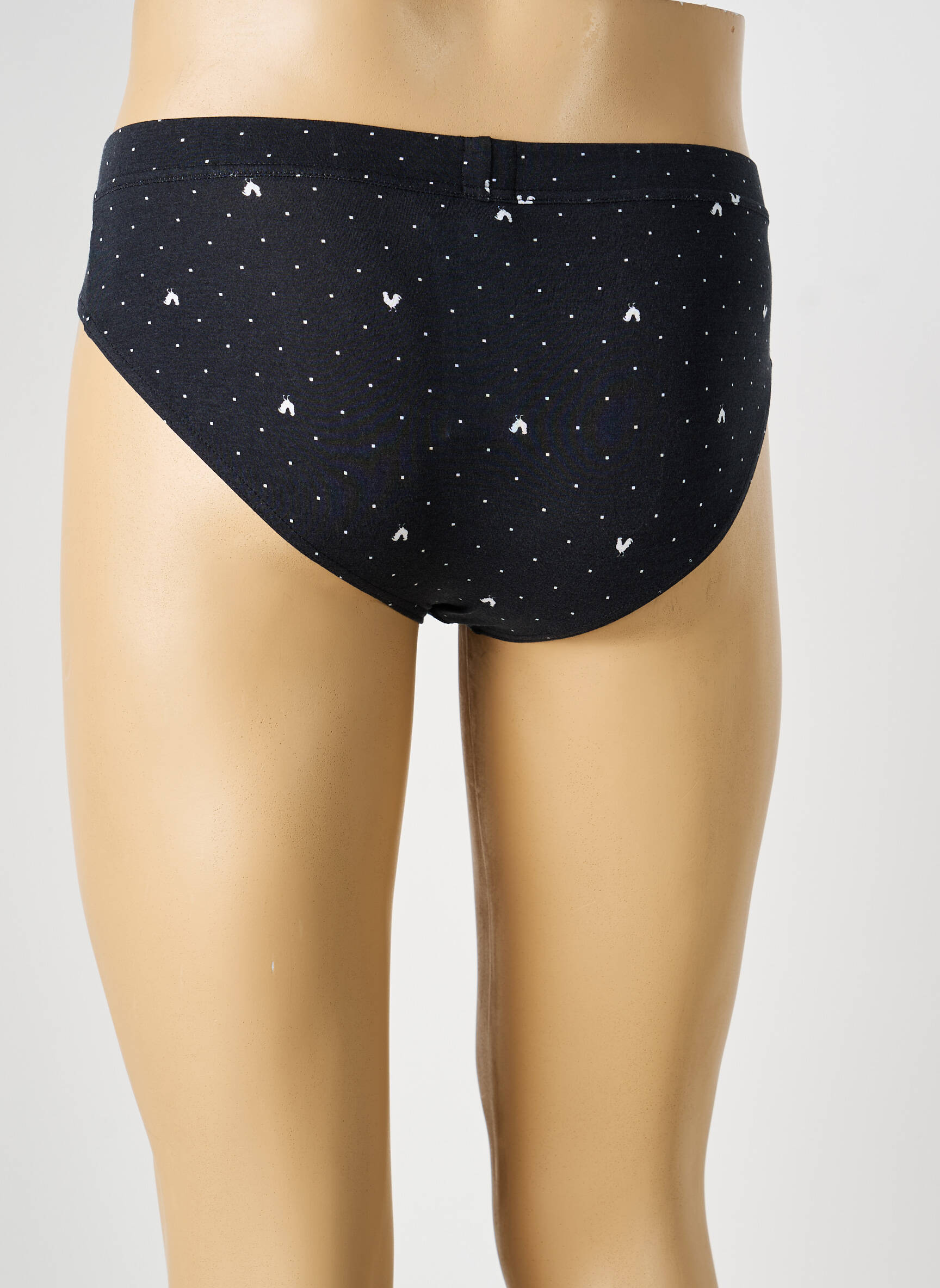 Slip imprimé fantaisie noir HOM homme