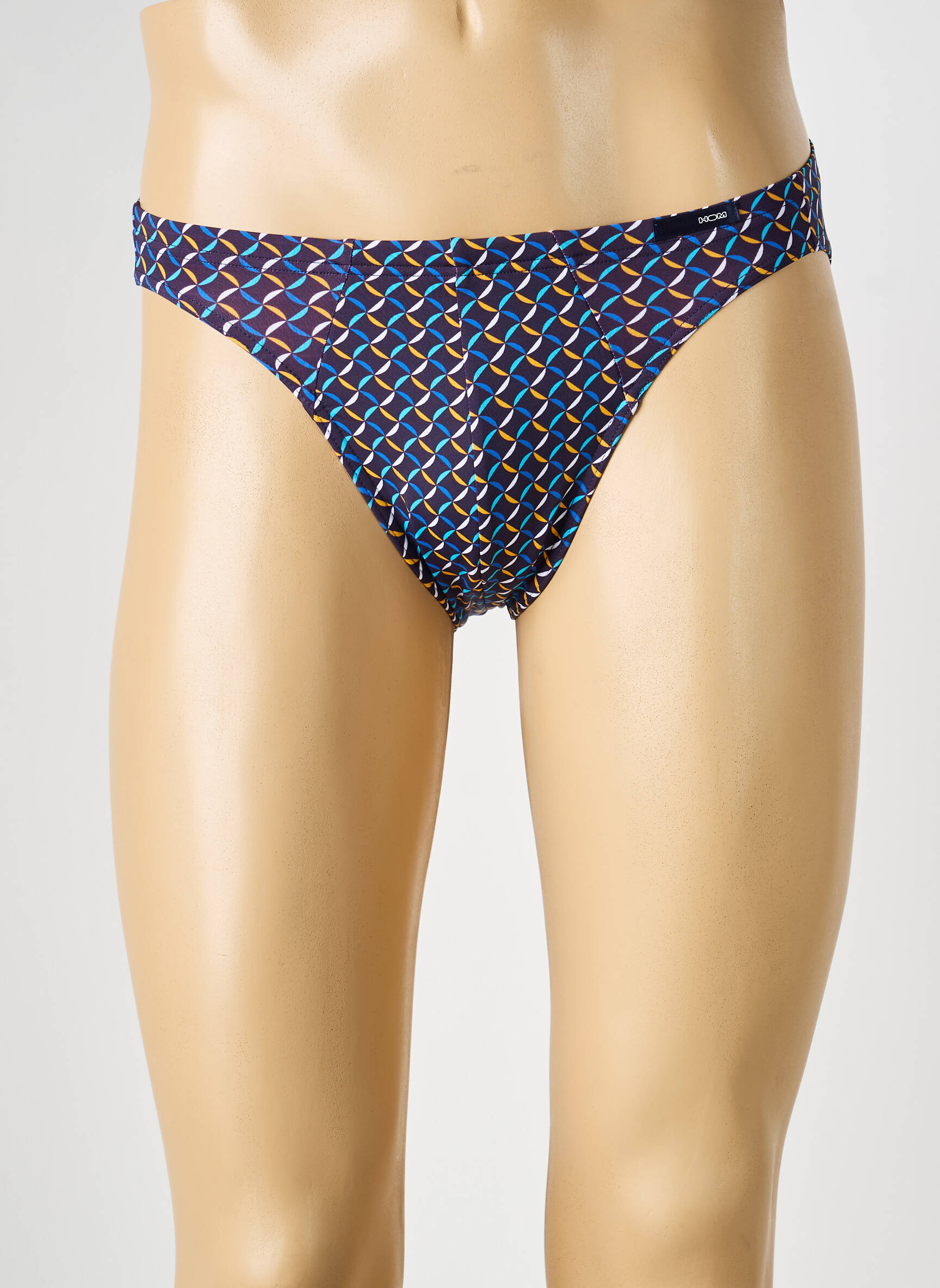 Slip imprimé fantaisie bleu HOM homme