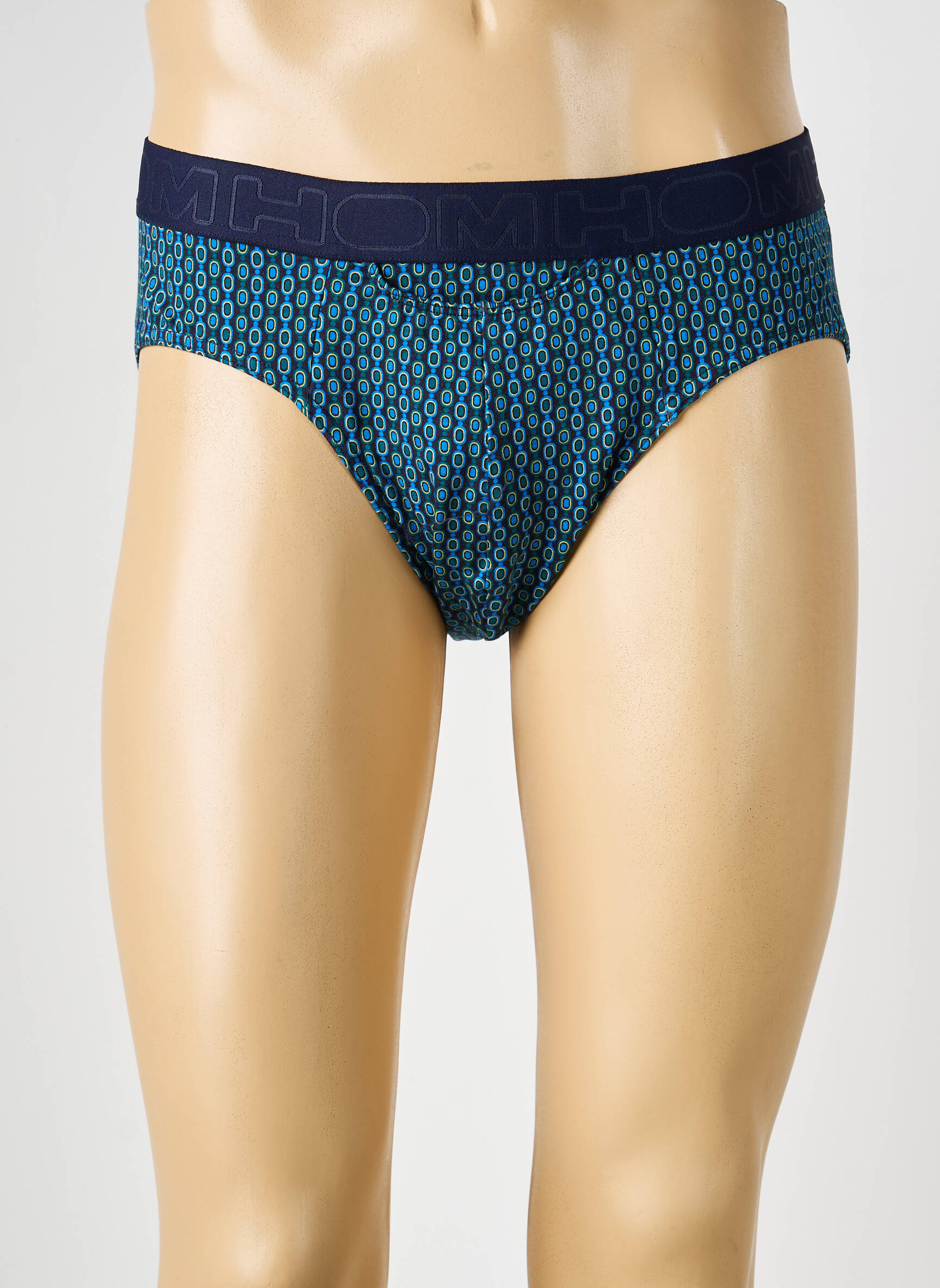 Slip imprimé fantaisie bleu HOM homme