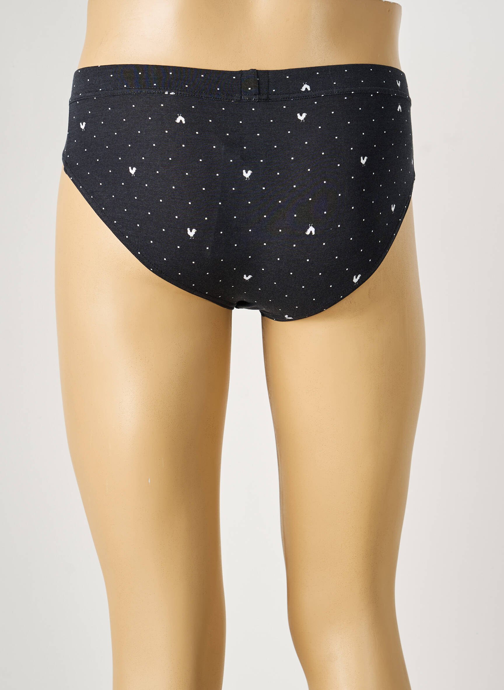 Slip imprimé fantaisie noir HOM homme