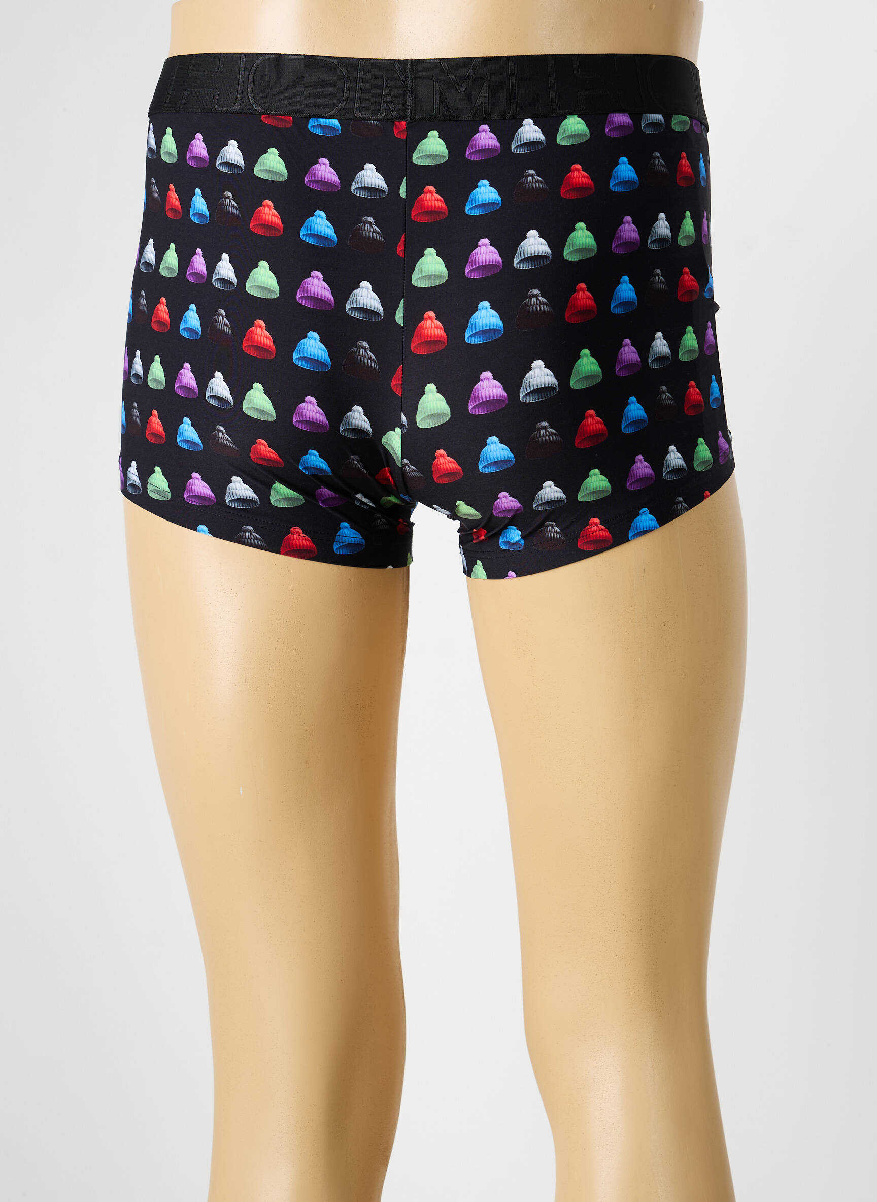 Boxer imprimé fantaisie noir HOM homme