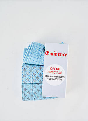 Slip imprimé fantaisie bleu EMINENCE homme