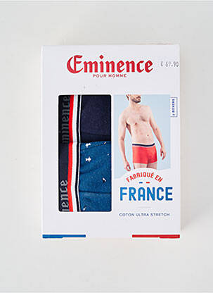 Boxer imprimé fantaisie bleu EMINENCE homme
