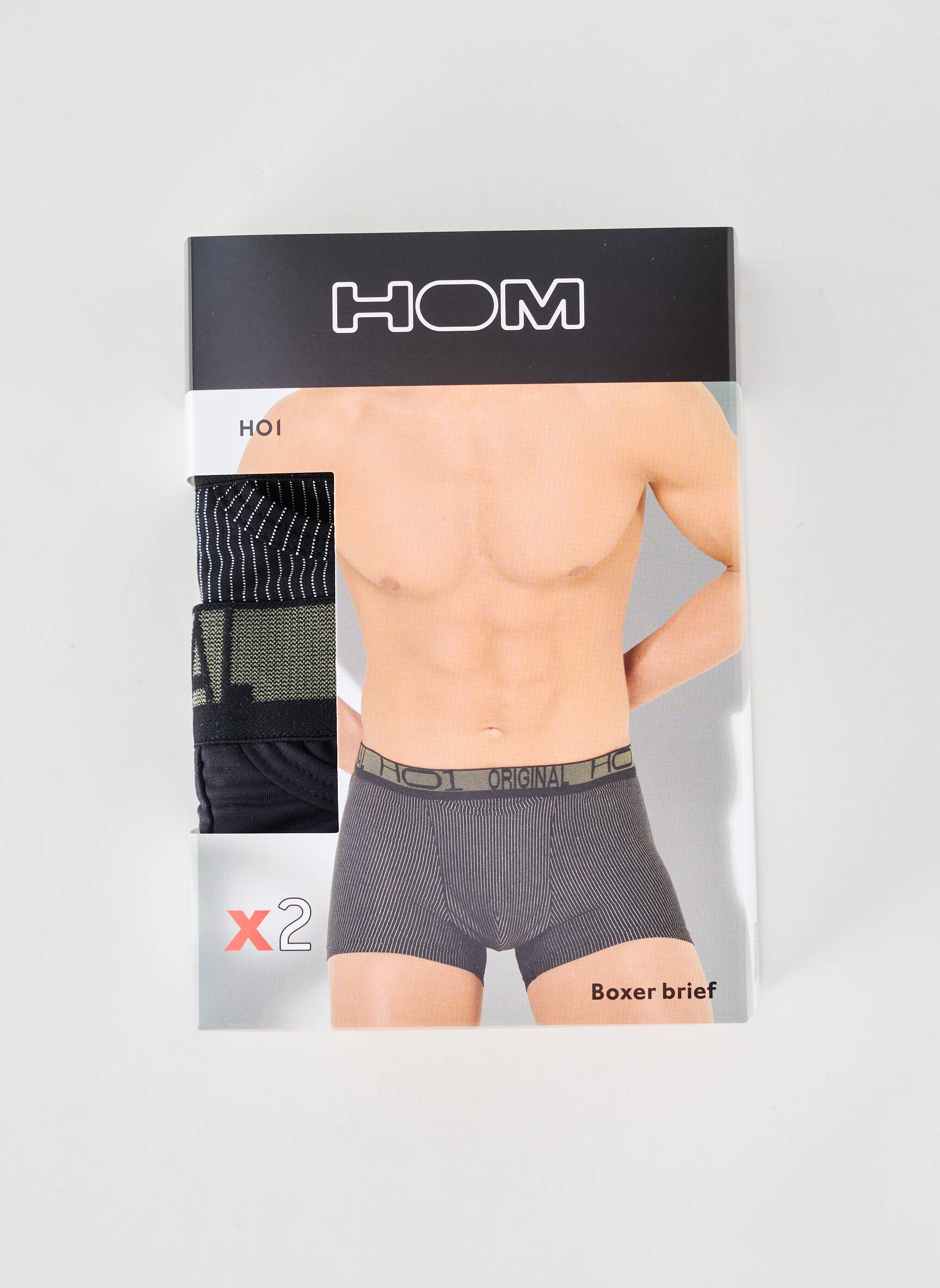 Boxer imprimé fantaisie noir HOM homme