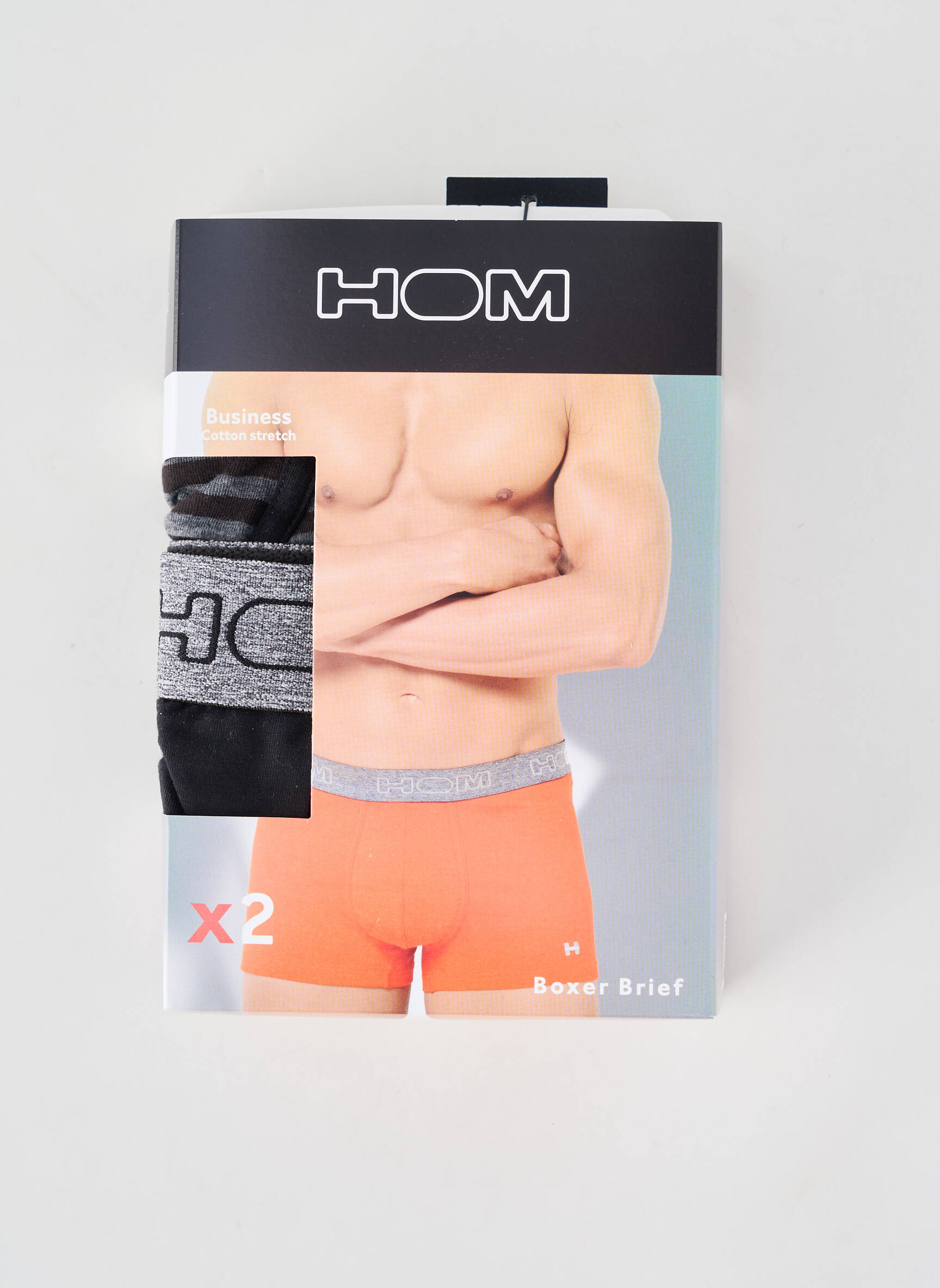 Boxer stretch noir HOM homme