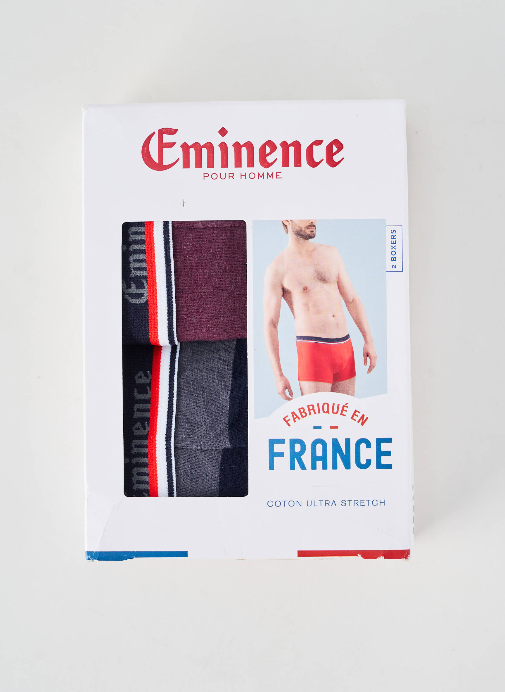Boxer stretch violet EMINENCE homme