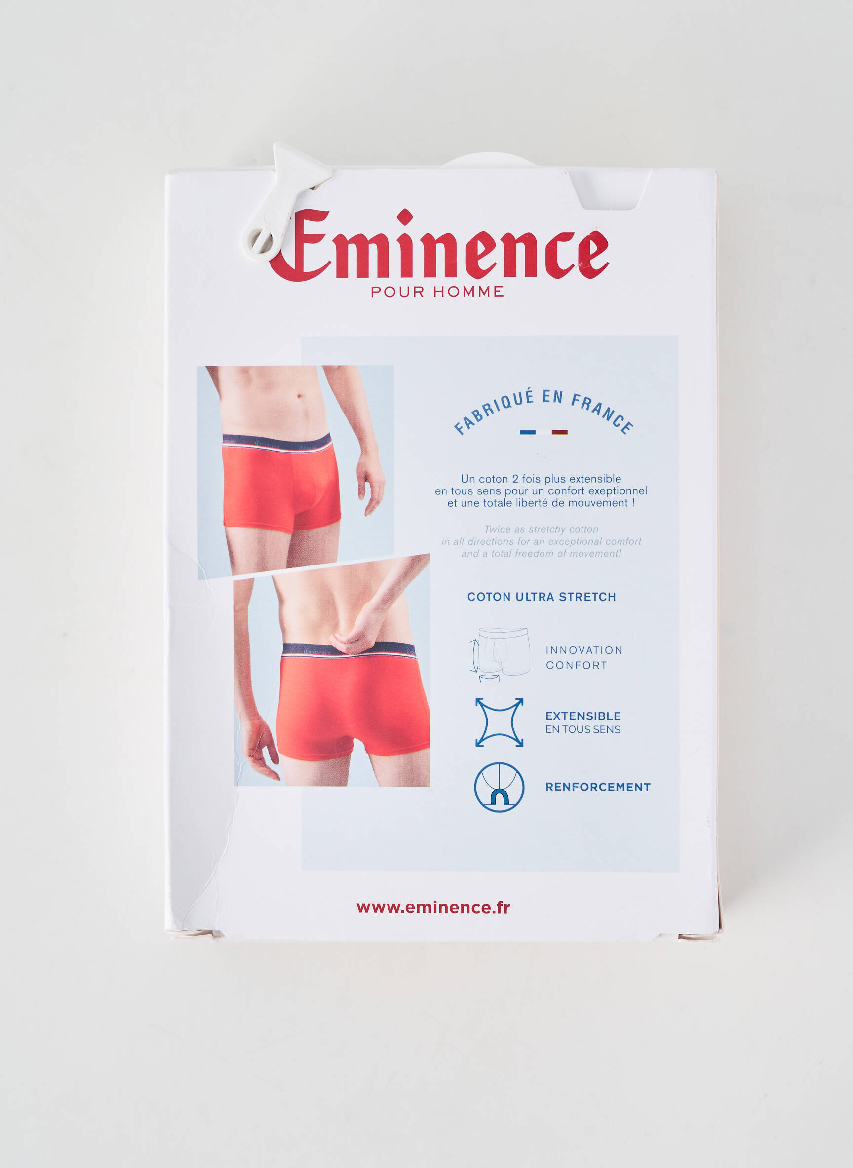 Boxer stretch violet EMINENCE homme