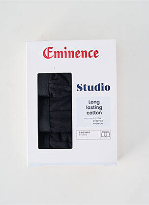 Boxer stretch noir EMINENCE homme