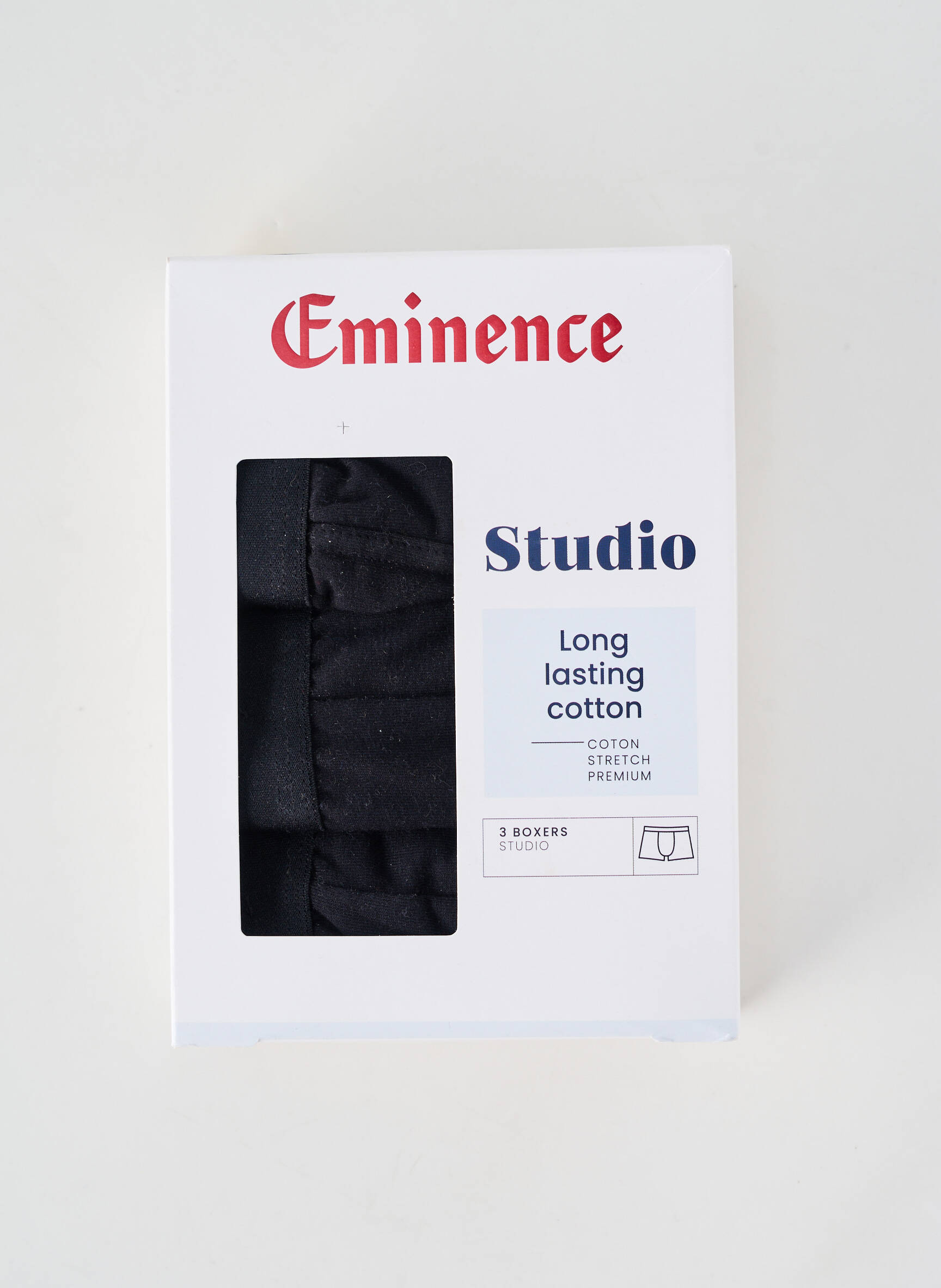 Boxer stretch noir EMINENCE homme