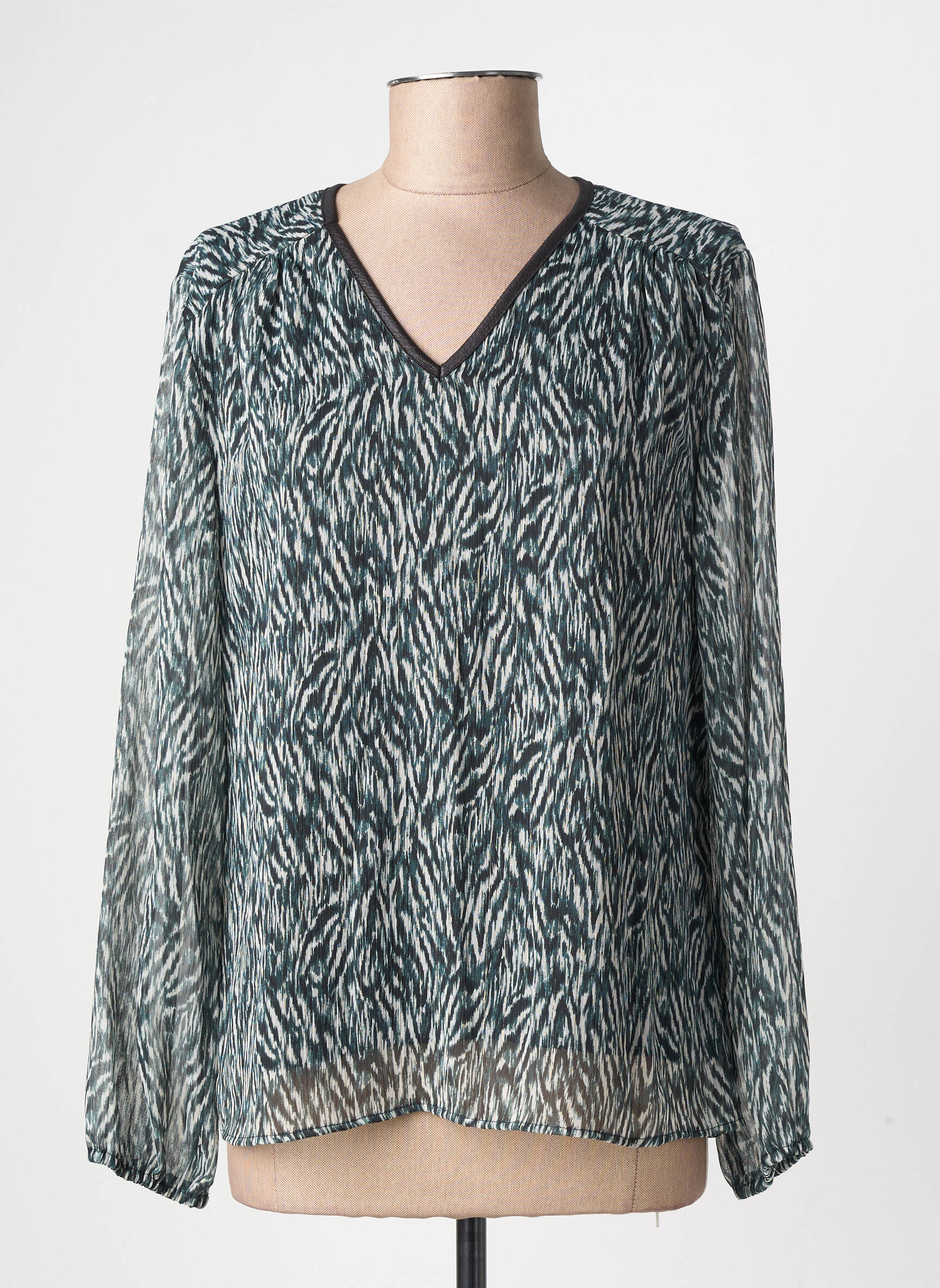 Top manches longues manches longues gris GEVANA femme