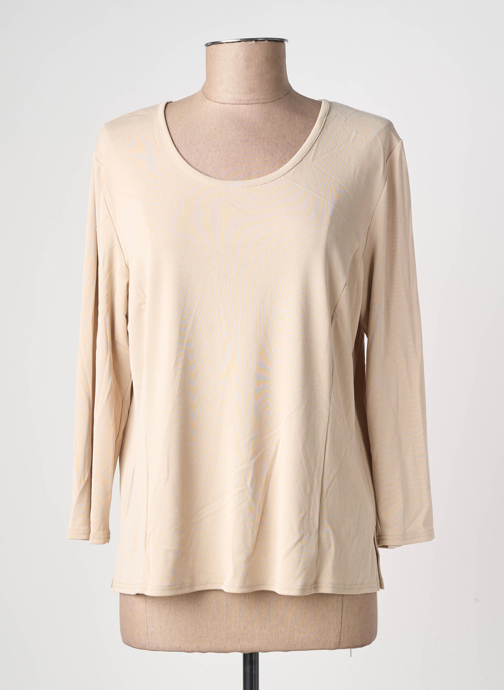 T-shirt manches longues manches longues beige GEVANA femme