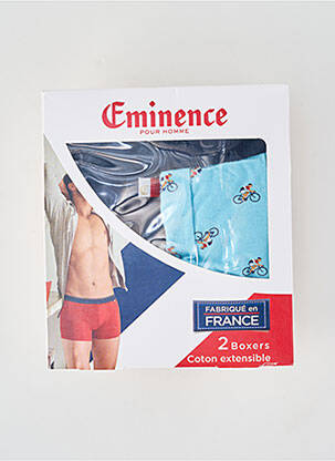 Boxer imprimé fantaisie bleu EMINENCE homme