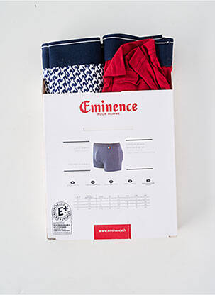 Boxer imprimé fantaisie rouge EMINENCE homme