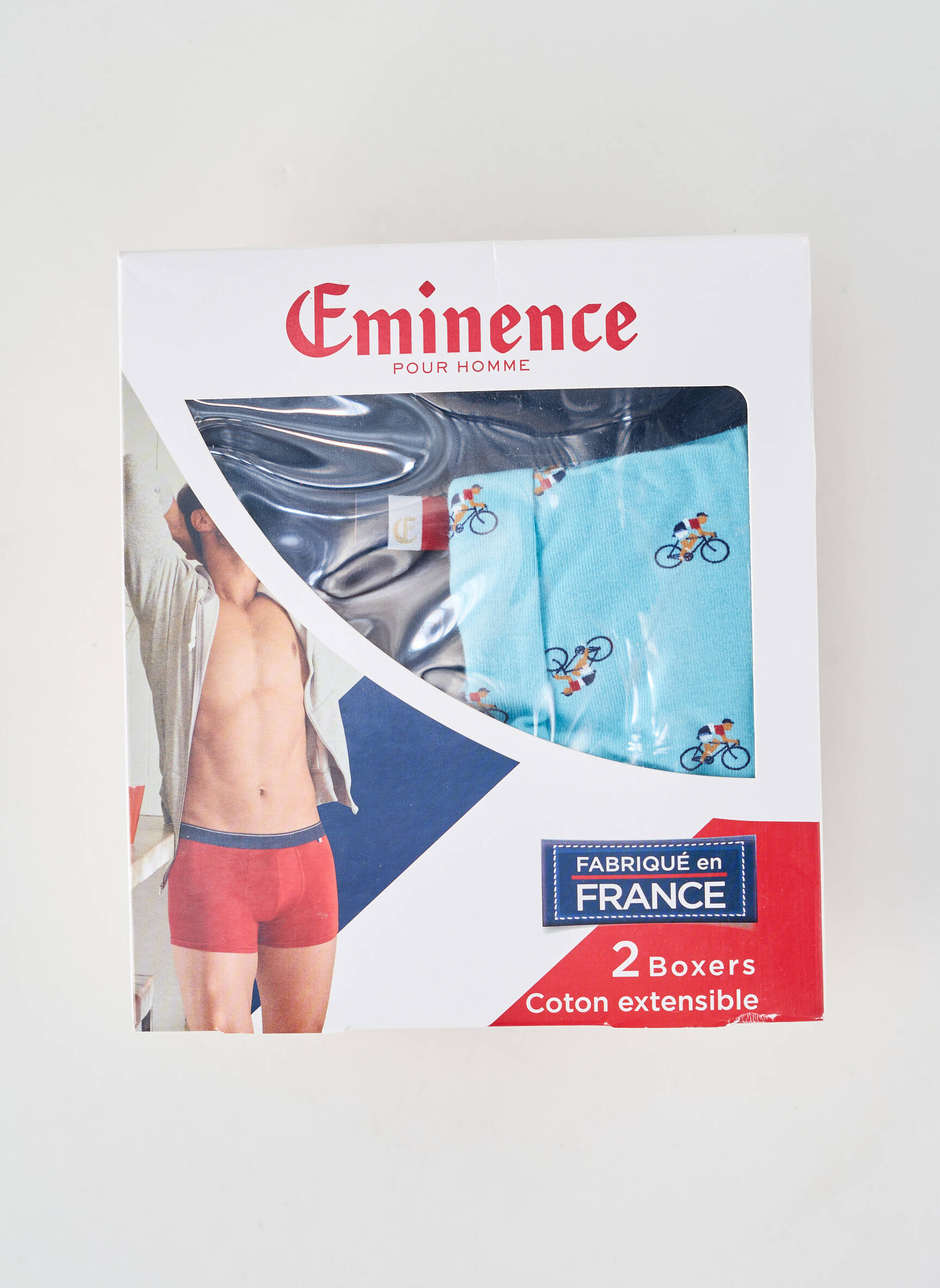 Boxer imprimé fantaisie bleu EMINENCE homme