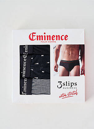 Slip imprimé fantaisie noir EMINENCE homme