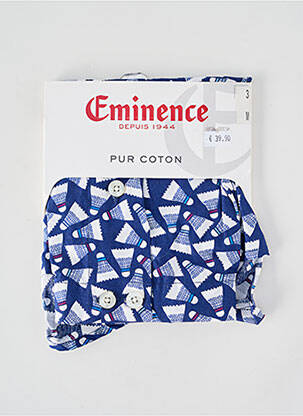 Caleçon imprimé fantaisie bleu EMINENCE homme