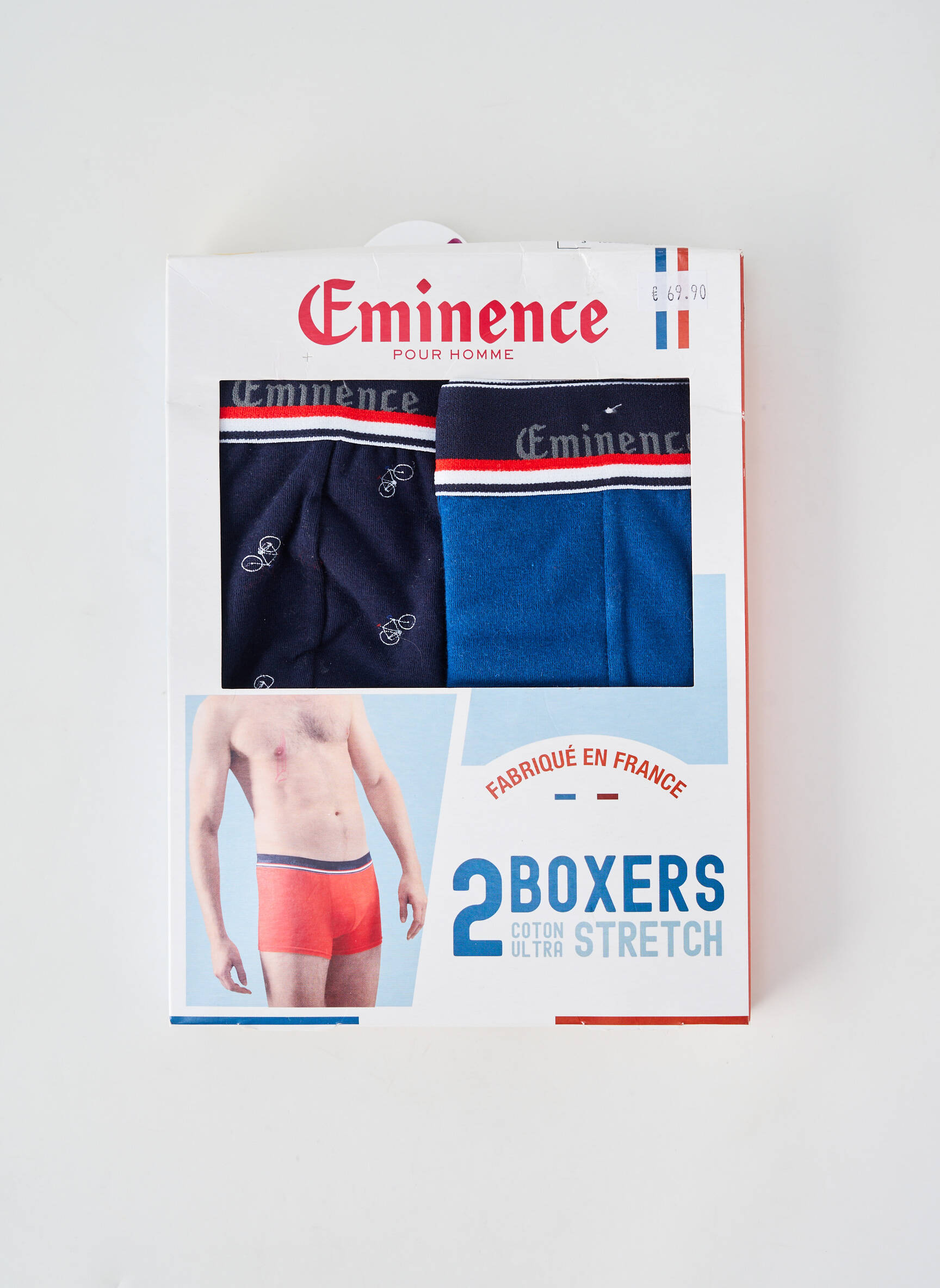 Boxer tissage jersey bleu EMINENCE homme