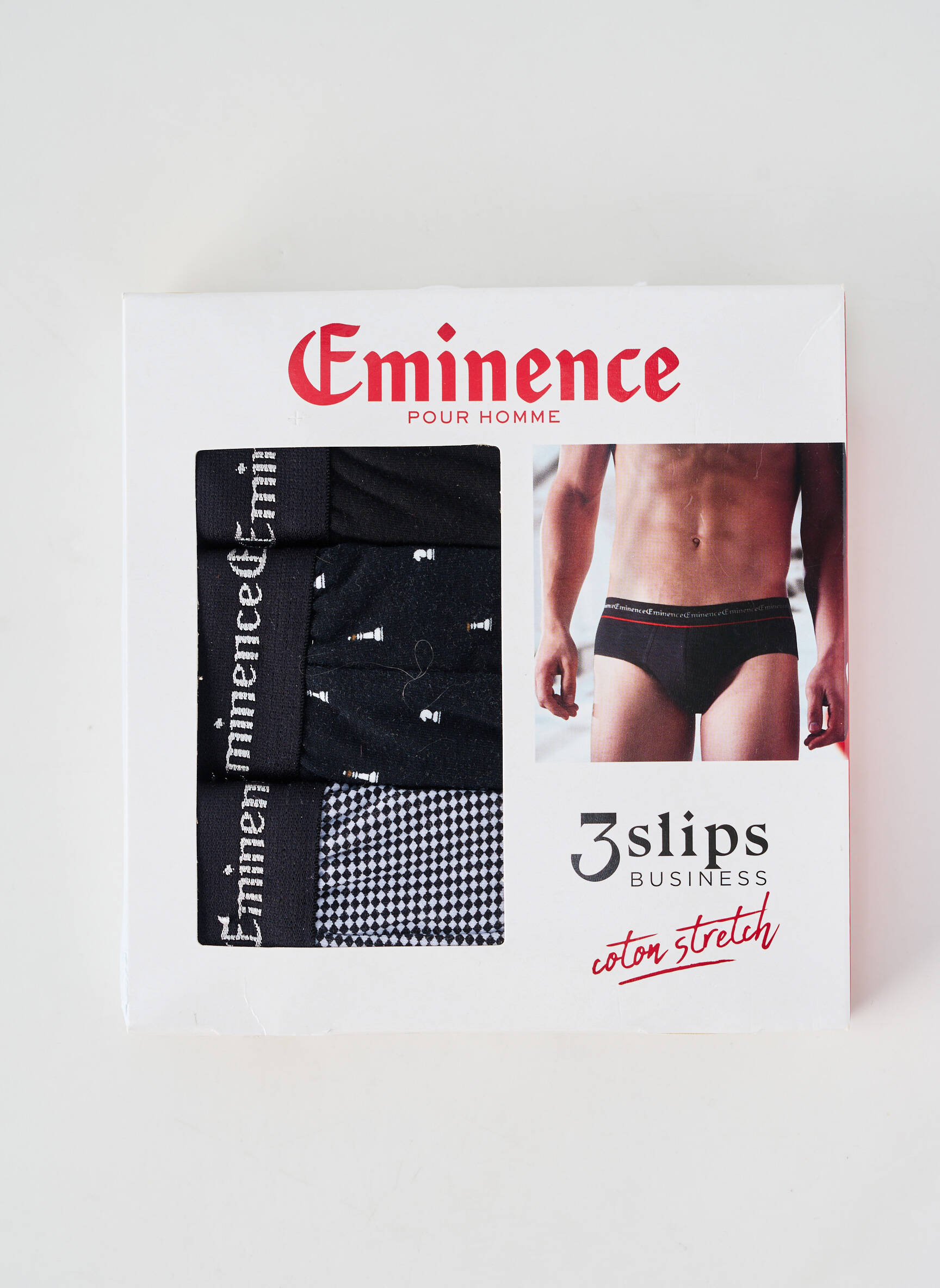 Slip imprimé fantaisie noir EMINENCE homme