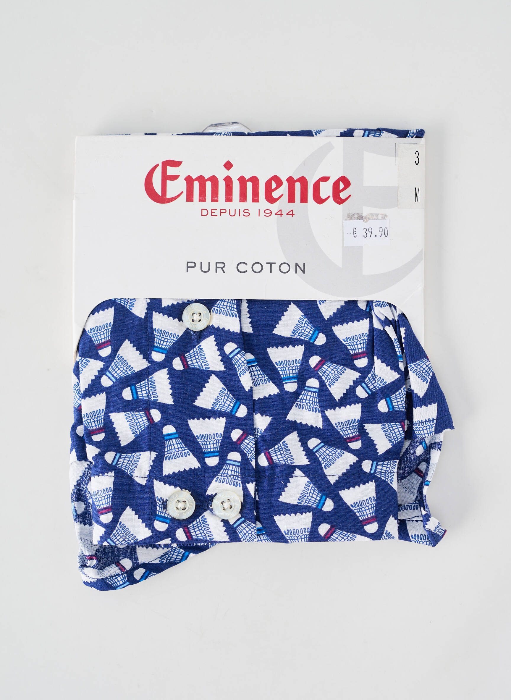 Caleçon imprimé fantaisie bleu EMINENCE homme