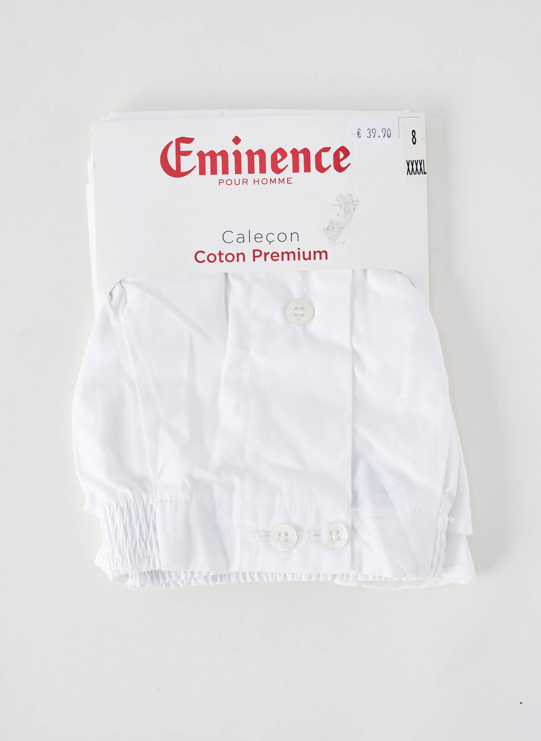 Caleçon stretch blanc EMINENCE homme