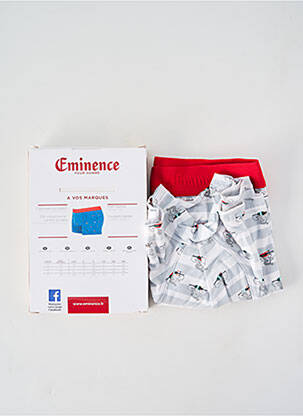 Boxer stretch gris EMINENCE homme