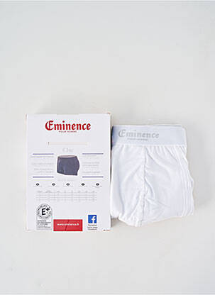 Boxer stretch blanc EMINENCE homme