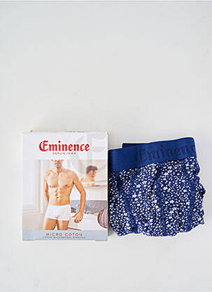 Boxer imprimé fantaisie bleu EMINENCE homme