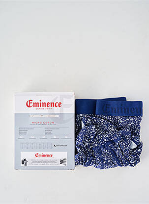 Boxer imprimé fantaisie bleu EMINENCE homme