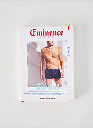 Boxer imprimé fantaisie bleu EMINENCE homme