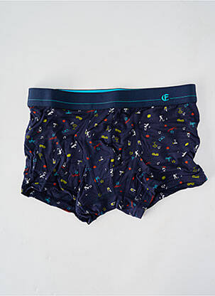 Boxer imprimé fantaisie bleu EMINENCE homme