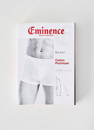 Boxer stretch blanc EMINENCE homme