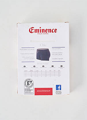 Boxer stretch blanc EMINENCE homme