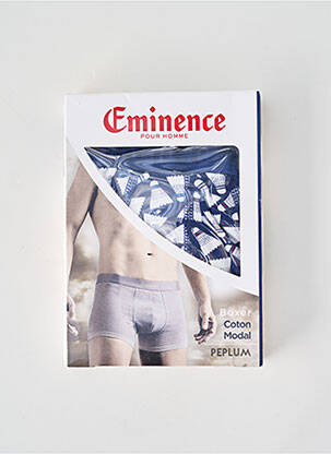 Boxer imprimé fantaisie bleu EMINENCE homme
