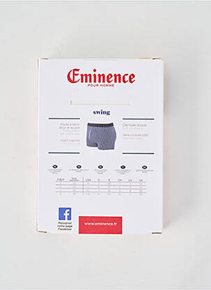 Boxer stretch bleu EMINENCE homme