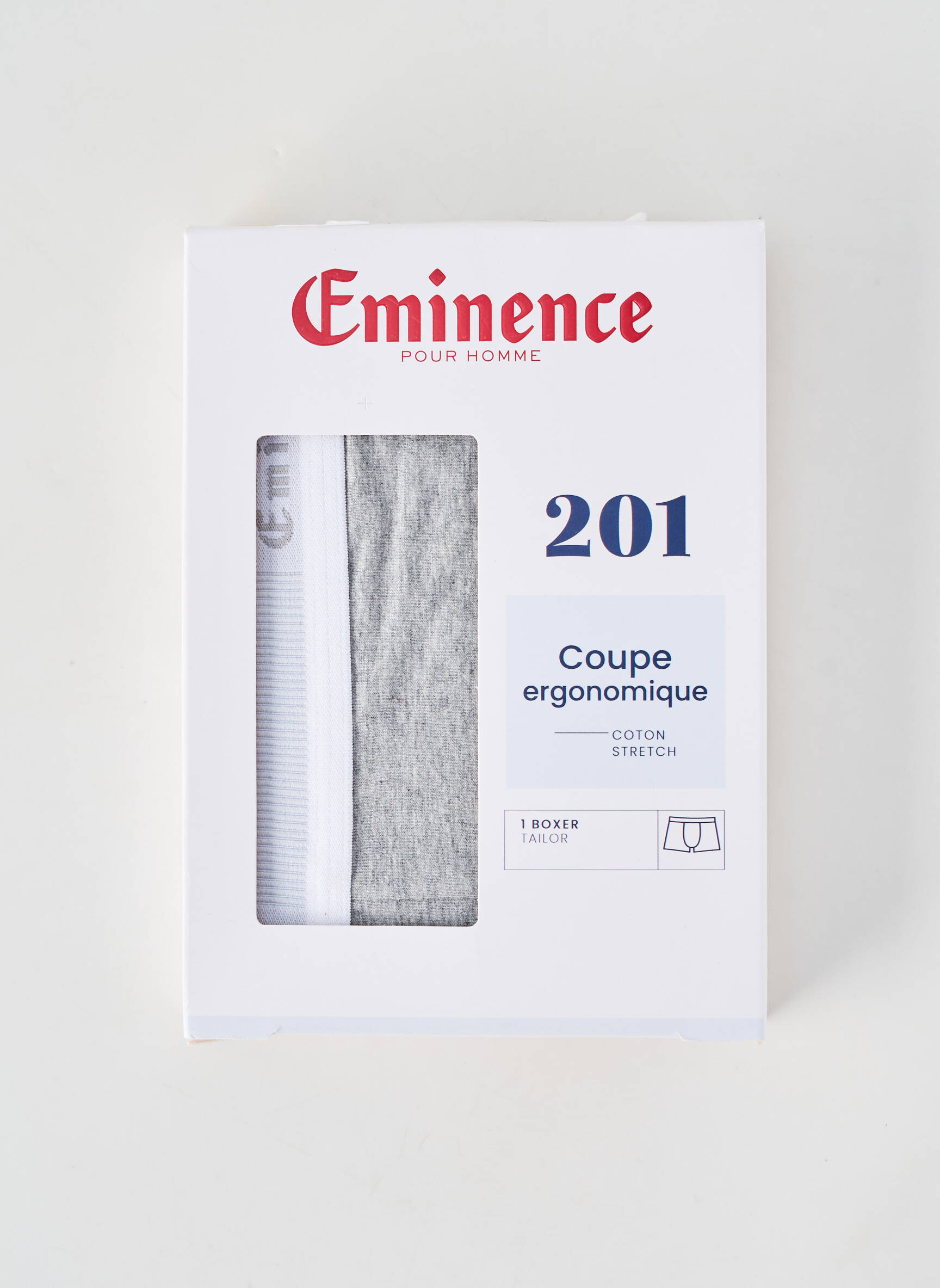 Boxer stretch gris EMINENCE homme