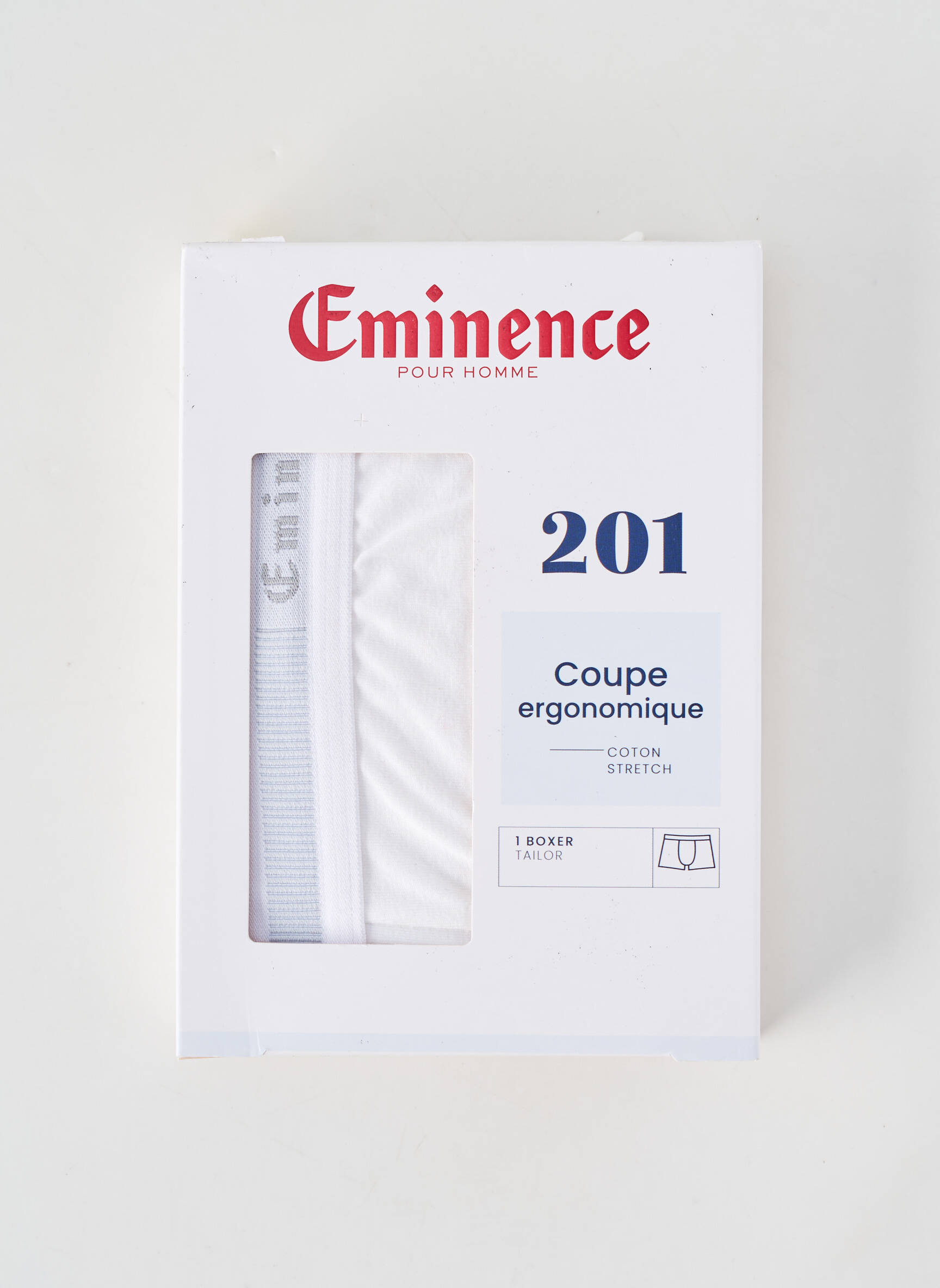 Boxer stretch blanc EMINENCE homme