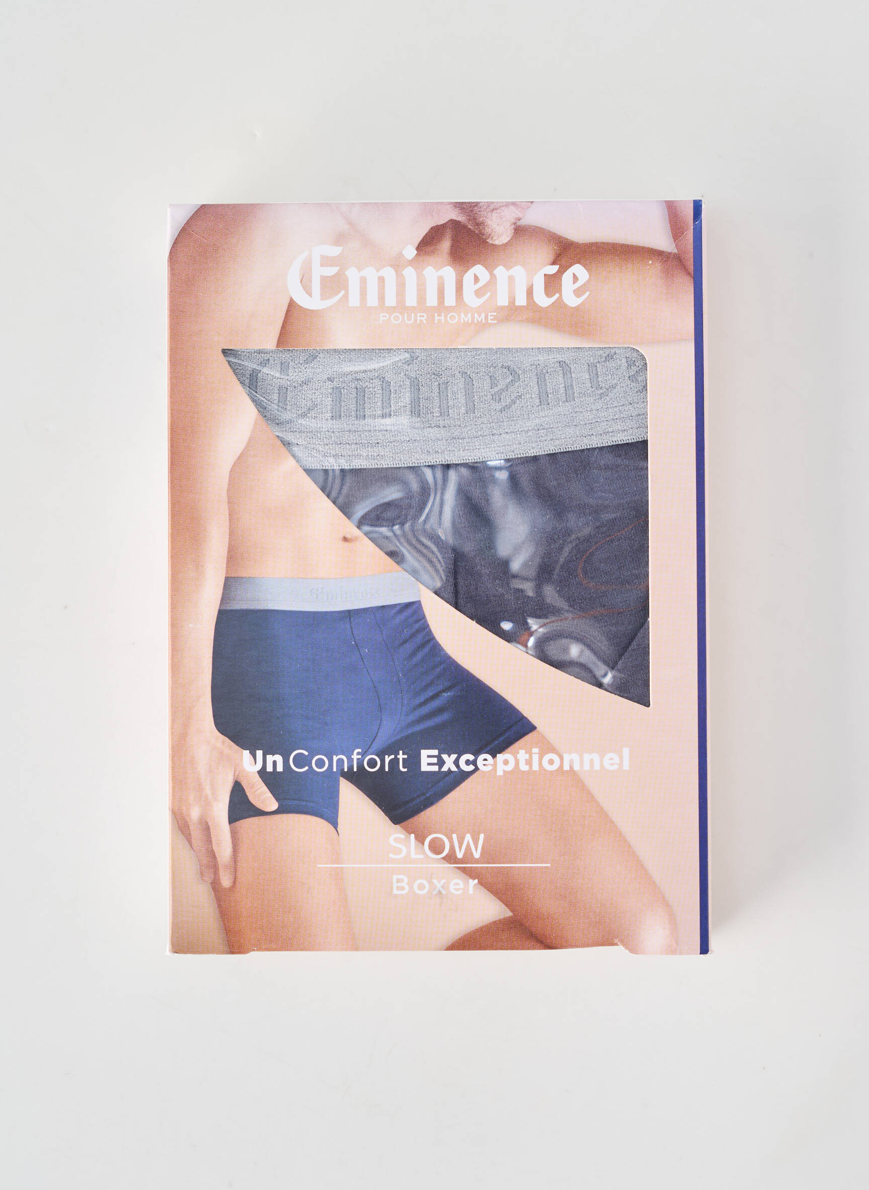 Boxer stretch gris EMINENCE homme