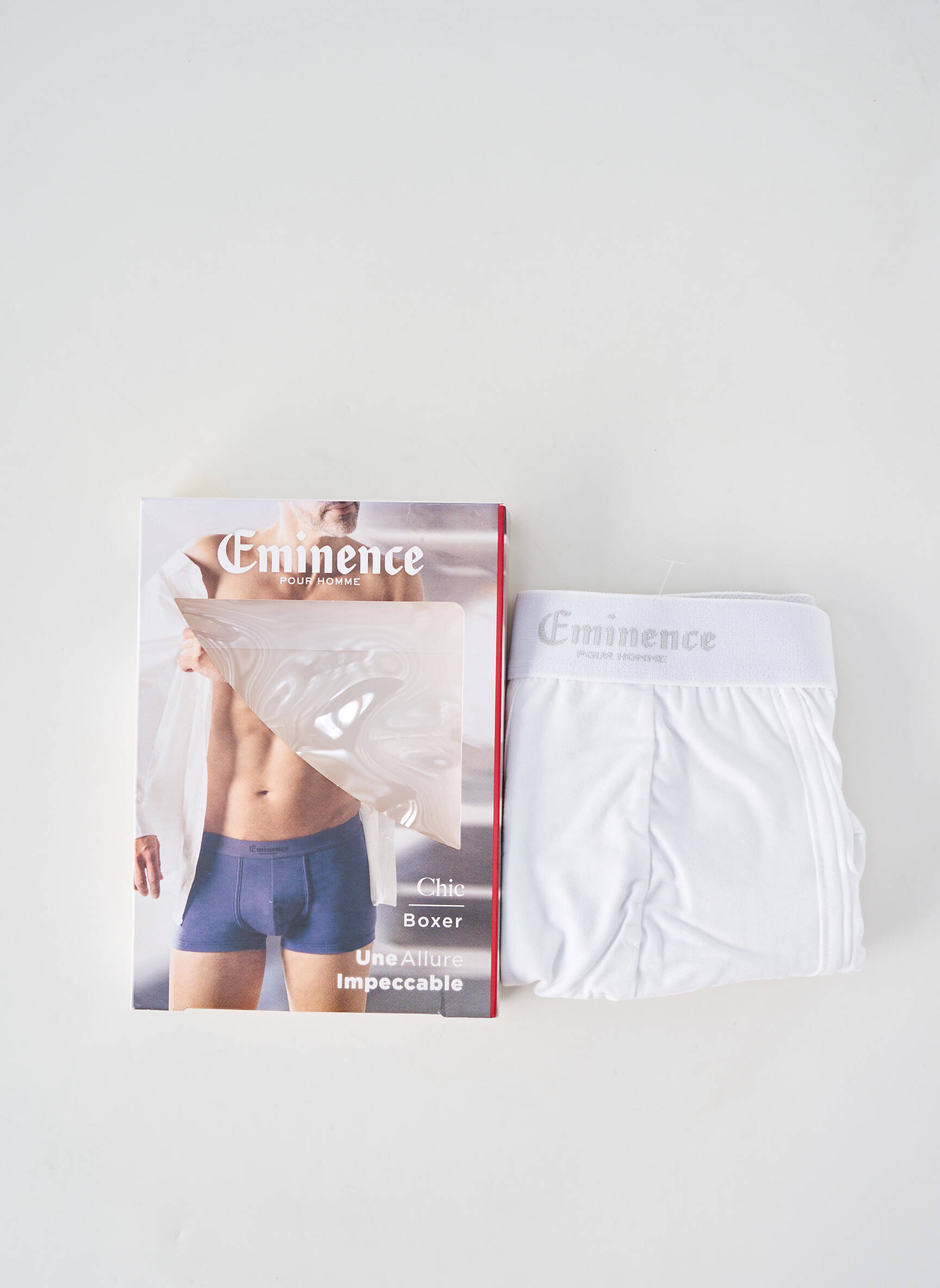 Boxer stretch blanc EMINENCE homme