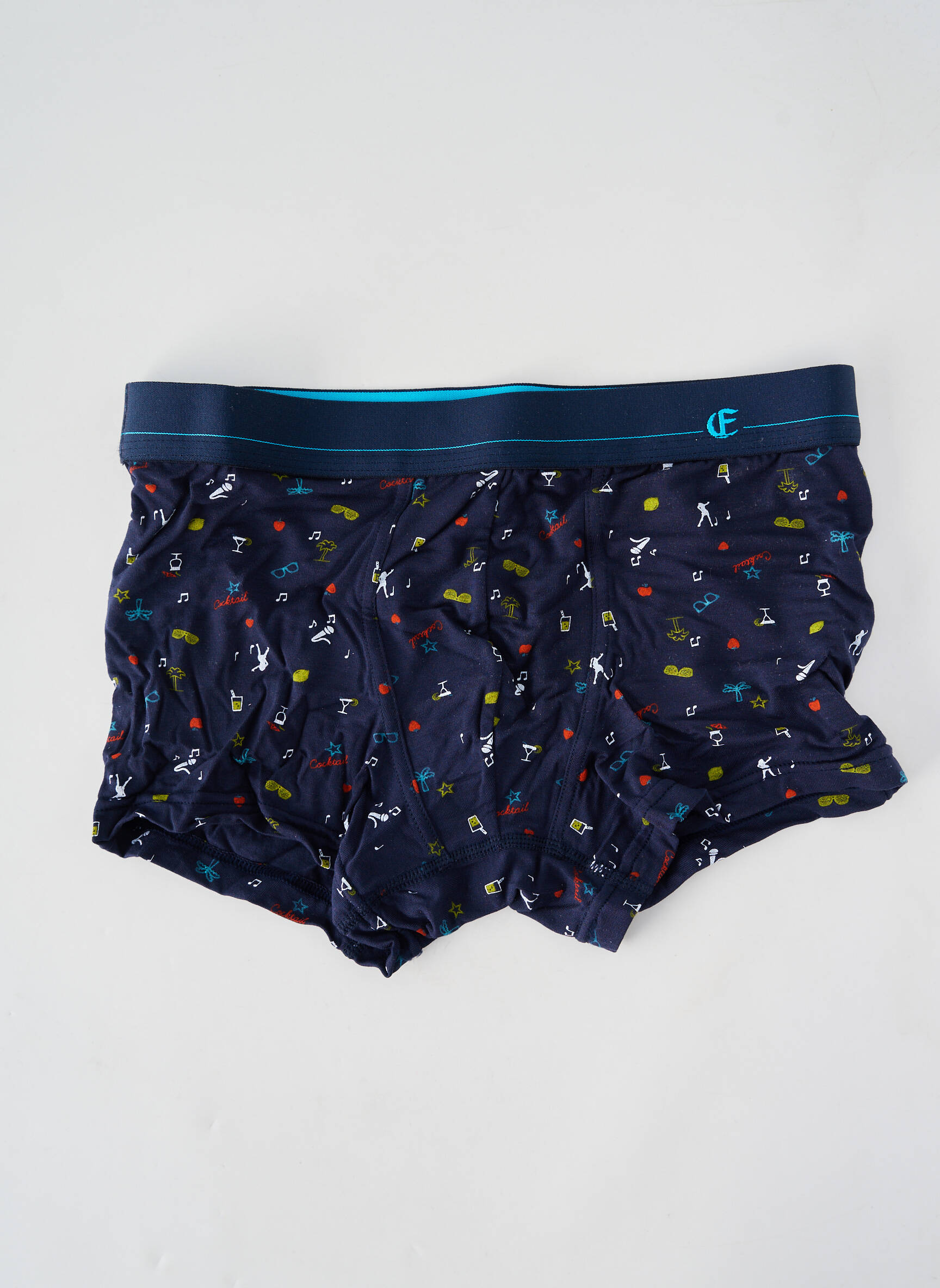 Boxer imprimé fantaisie bleu EMINENCE homme