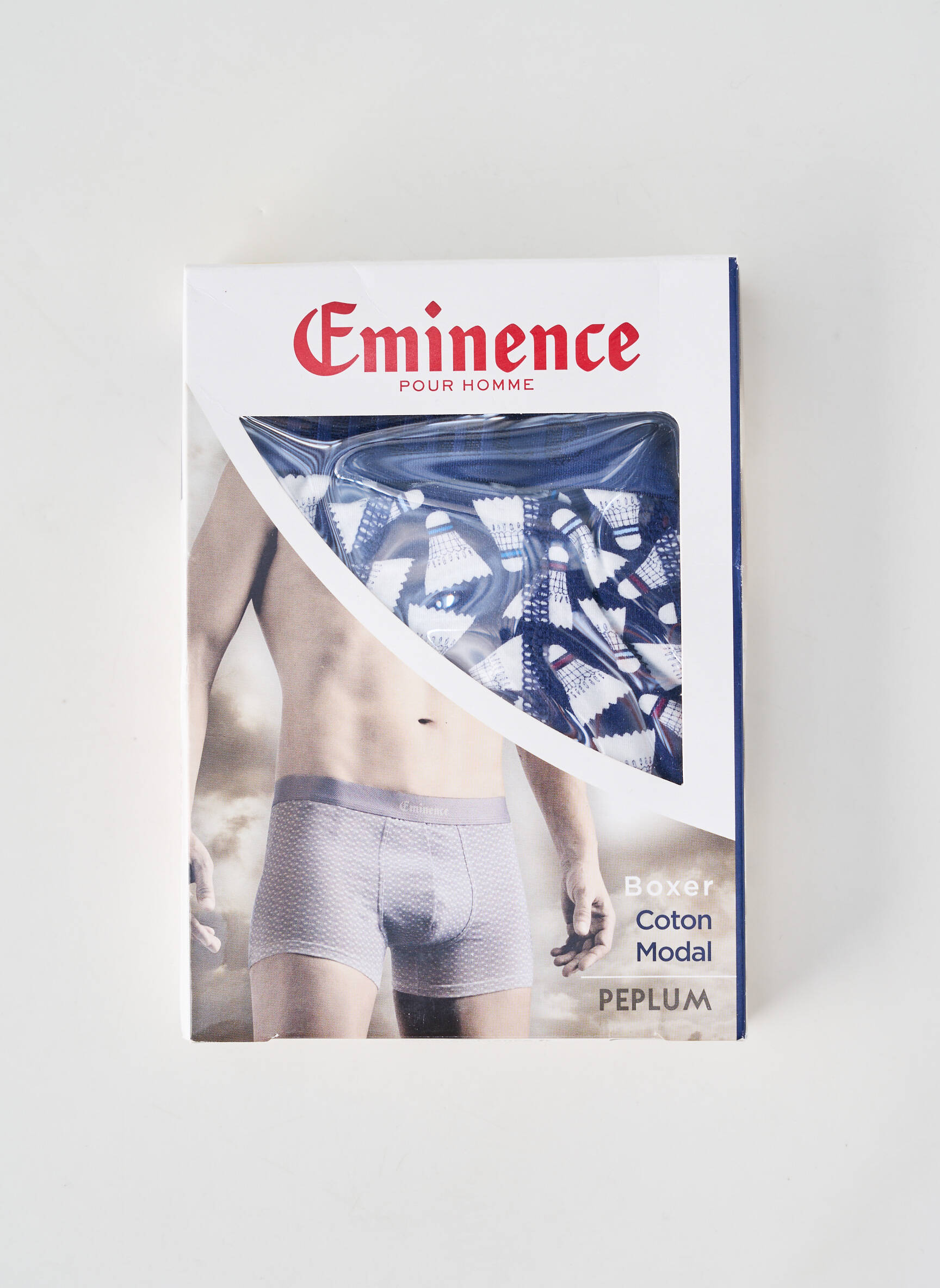 Boxer imprimé fantaisie bleu EMINENCE homme